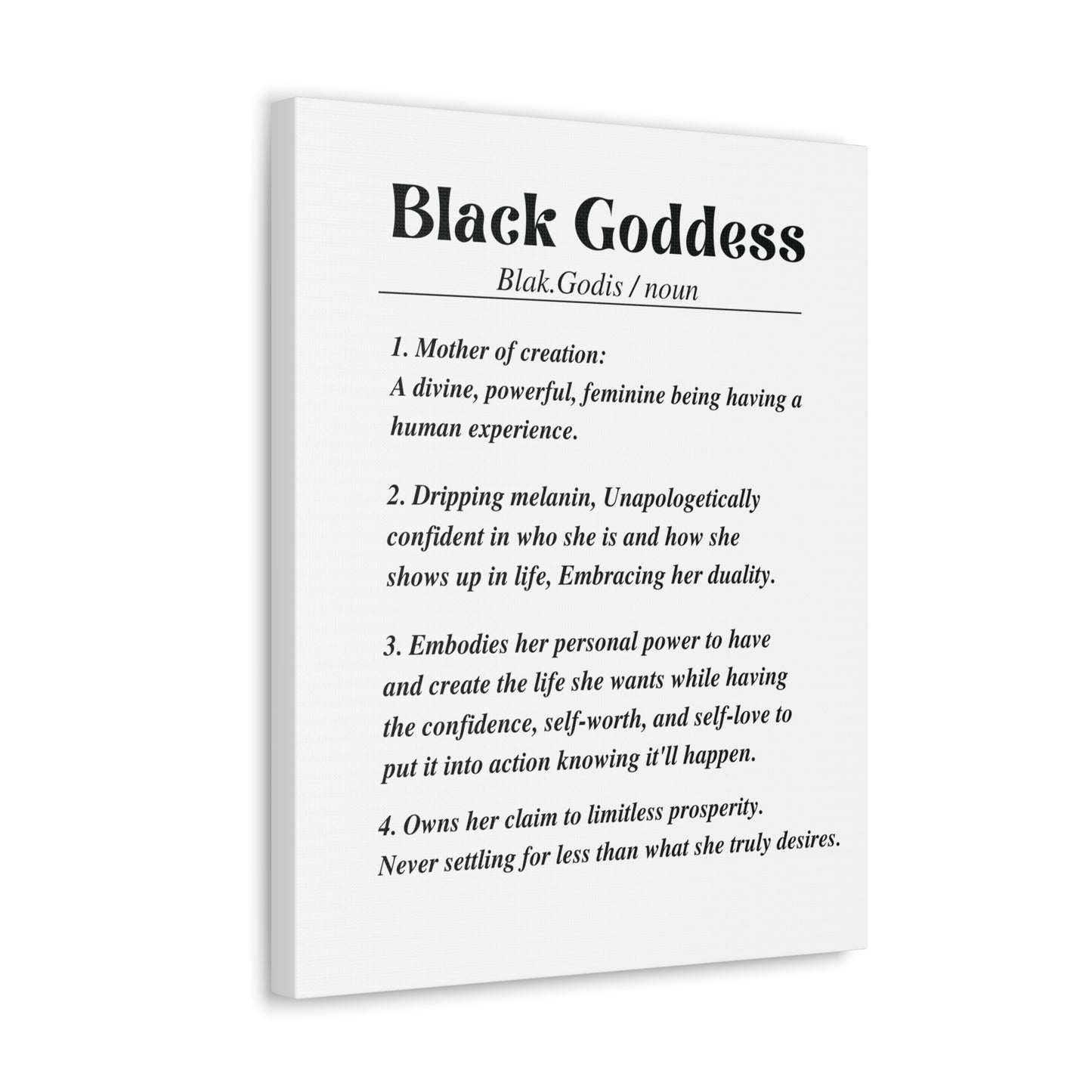 Black Goddess Definition