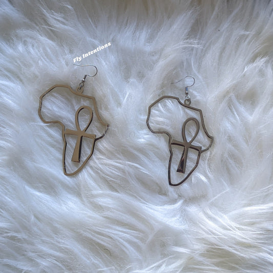 Ankh Earrings (Sliver)